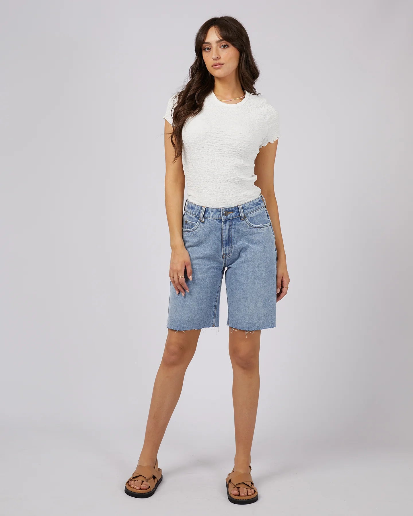 Lexie Denim Jort (Light Blue) main image 0
